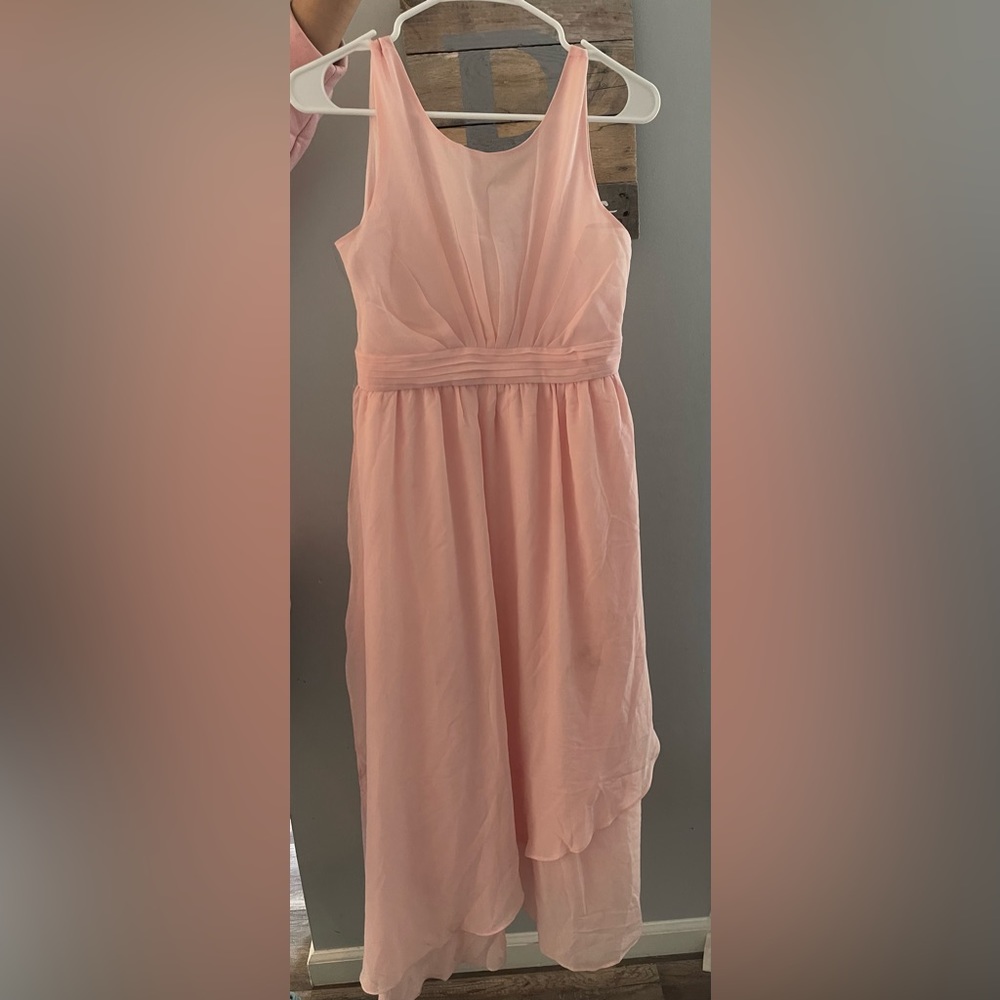 Girls light pink dress size 18